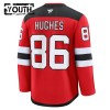 Lasten NHL New Jersey Devils Pelipaita Fanatics Premium Jack Hughes Koti 2024-25 Punainen